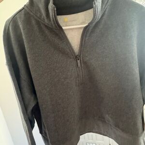 Zella Women’s Dark Gray Half Zip-Up Sweatshirt